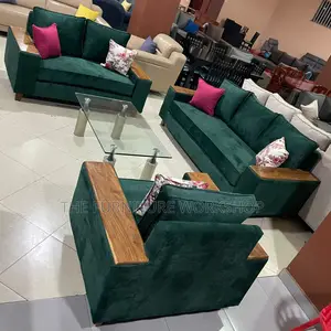 Brand New Green 6 Seater Sofa Set