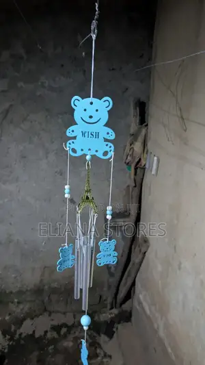 Teddy Bear & Eiffel Tower Wind Chime