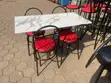 Dining Table Set - 4 Seater, Grey & White - 1