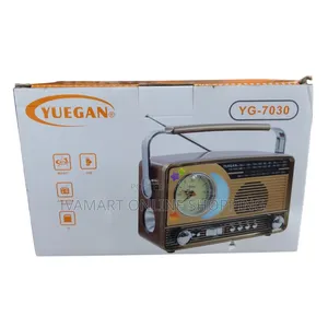 Yuegan YG-7030 Portable Radio - AM/FM/SW, USB, Clock