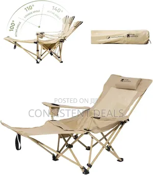 Reclining Camping Chair with Foot Rest