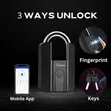 Heavy Duty Smart Padlock with Fingerprint Access - 1