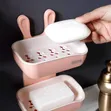 Soap Bar Holder 2-Pack, Double-Layer Wall-Mounted - 2