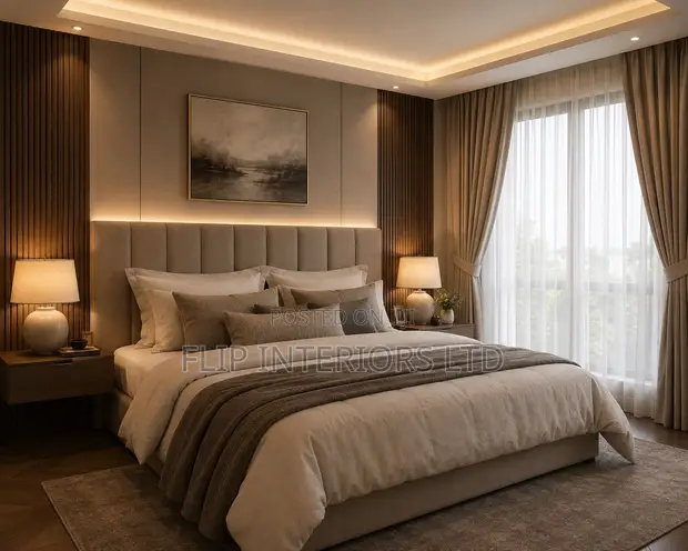 Flip Interiors: Soft Curtains & Layered Bedding Styling - 1