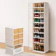 6-Tier Stackable & Collapsible Plastic Shoe Cabinet - 2