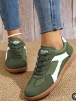 Women's Casual Athletic Sneakers - Military Green - 2
