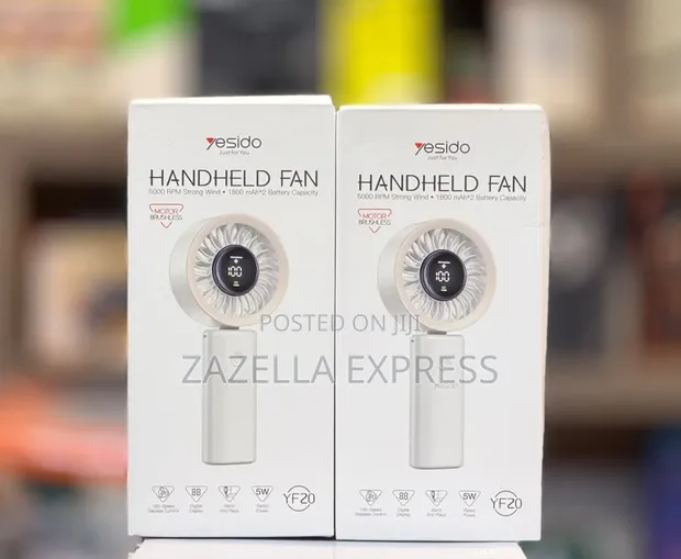 Yesido Handheld Fan YF20 3600mAh LED Display - 1