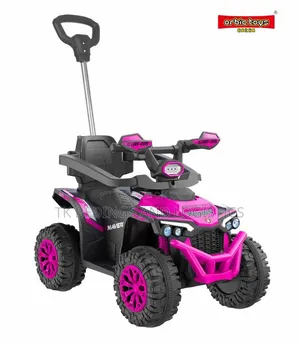 Orbic Kids Ride 2-in-1 Motorized Quad Push Car