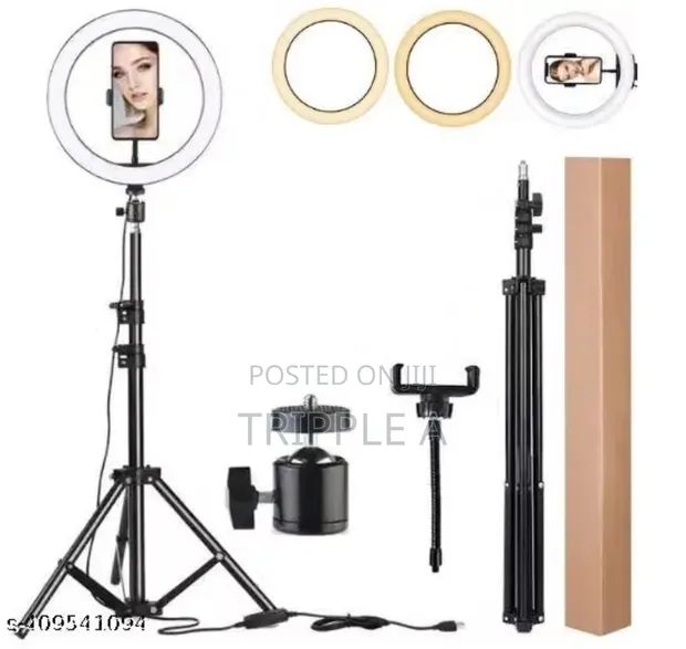 New 10" Ring Light with Tripod - 1