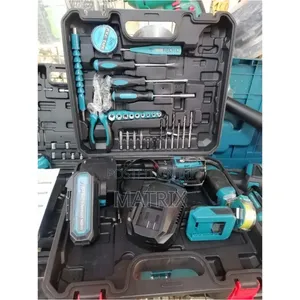 48V Cordless Brushless Drill Set with Lithium-Ion Battery