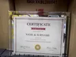 Premium Glass Certificate Award Trophy - 2