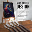 5-Piece Steel Palette Knife Set for Art & Cake Decorating - 3