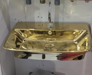 Brand New Golden Ceramic Wash Hand Basin