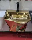 Brand New Golden Ceramic Wash Hand Basin - 3