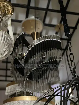 Crystal Chandelier - Black & White