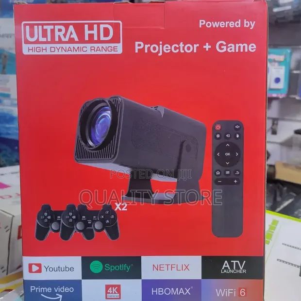 Ultra HD High Dynamic Range Game Projector with Android TV - 1