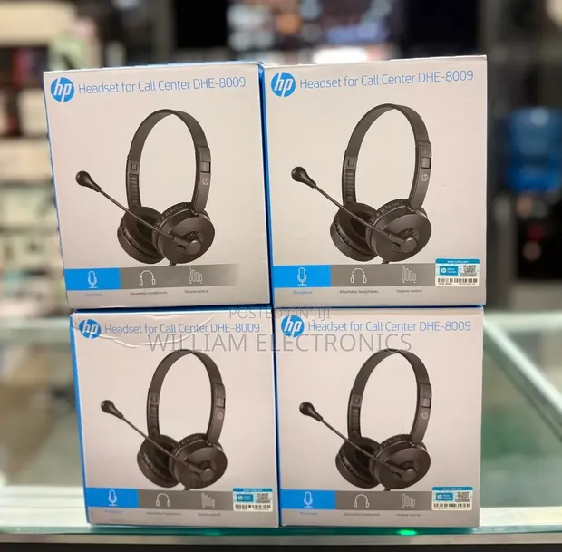 HP DHE-8009 Wired On-Ear Stereo Headphones - 1