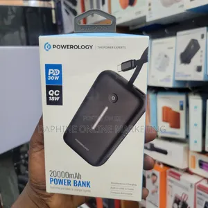 Powerology 30W PD 18W QC 20000mAh Power Bank