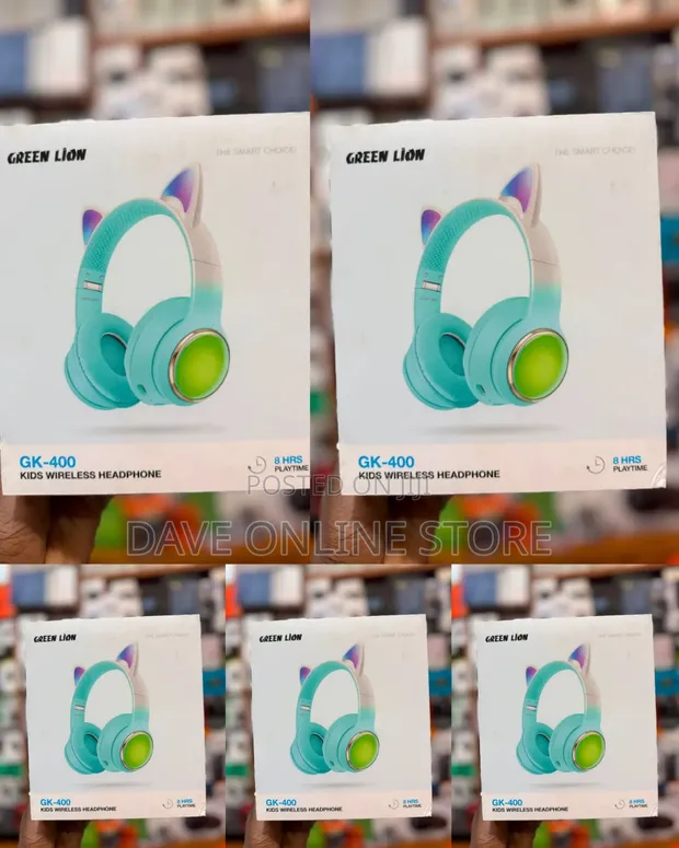 Green Lion GK-400 Kids Wireless Headphones - 1