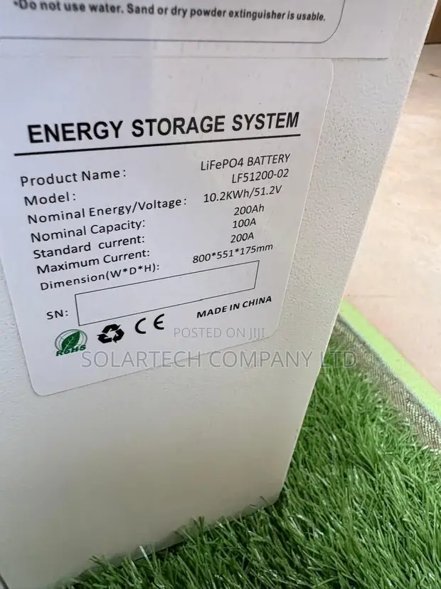 10.2kWh LiFePO4 Battery | 51.2V 200Ah LF51200 - 1