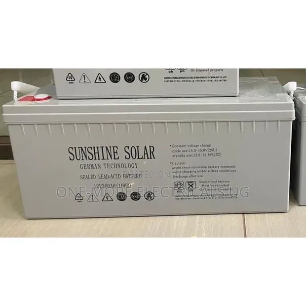 Sunshine Gel Battery 200Ah/12V - 1