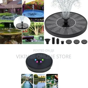 Garden Floating Solar Water Fountain with 5 RGB LED Lights