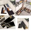 Modern Liquid Marble Abstract Kitchen Mat Set - 1