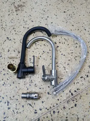 Kitchen Sink Mixer Taps - Black & Silver