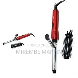 Professional Hair Curling Iron with Styling Brush