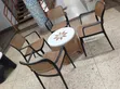 4-Seater Woven-Design Plastic Cafe Set - 2