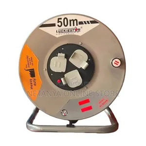 Luckiestar 50m Heavy Duty Extension Cable Reel