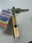 70mm Door Lock Cylinder with 5 Computer Keys - 1