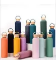 Insulated Stainless Steel Water Bottle with Bamboo Lid - 2