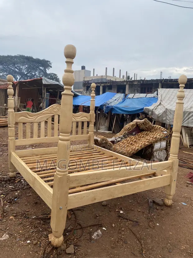 4x6 Netpoles Wooden Bed Frame - 1