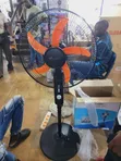 Brand New Dp Stand Fan - Orange - 1