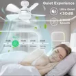 Compact Ceiling Fan with Integrated LED Light - Multicolor - 1