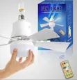 Compact Ceiling Fan with Integrated LED Light - Multicolor - 2