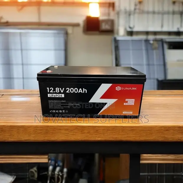 SUNARK 12.8V 200Ah LiFePO4 Lithium Battery | 2.56kWh - 1