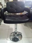 Black Saloon Bar Stool - 1