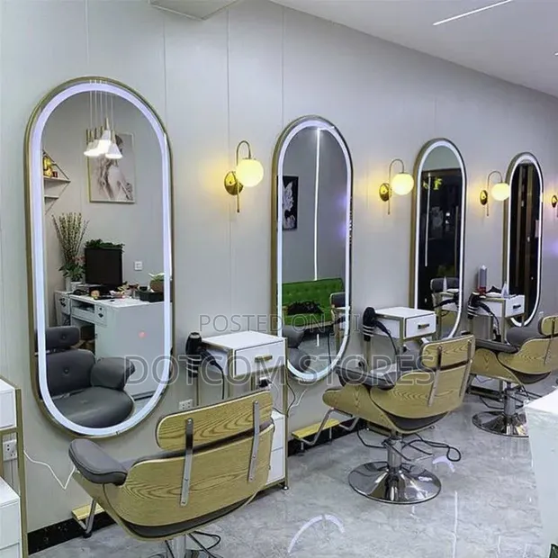 Executive Saloon Mirrors with LED Lighting - 1