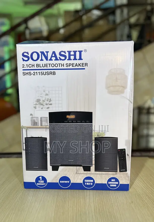 Sonashi Original Woofer System Speaker - Bluetooth + Remote + Warranty - 1