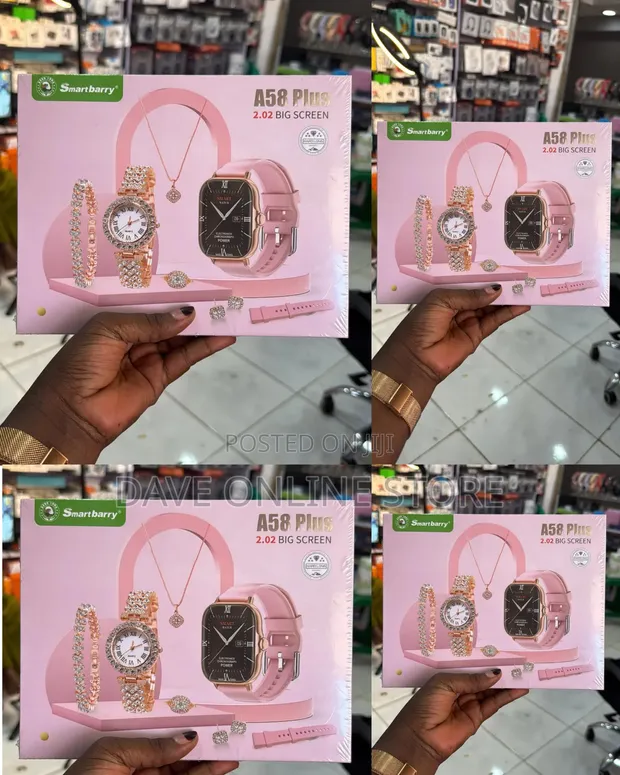 A58 Plus Smart Watch Luxury Gift Set - 1