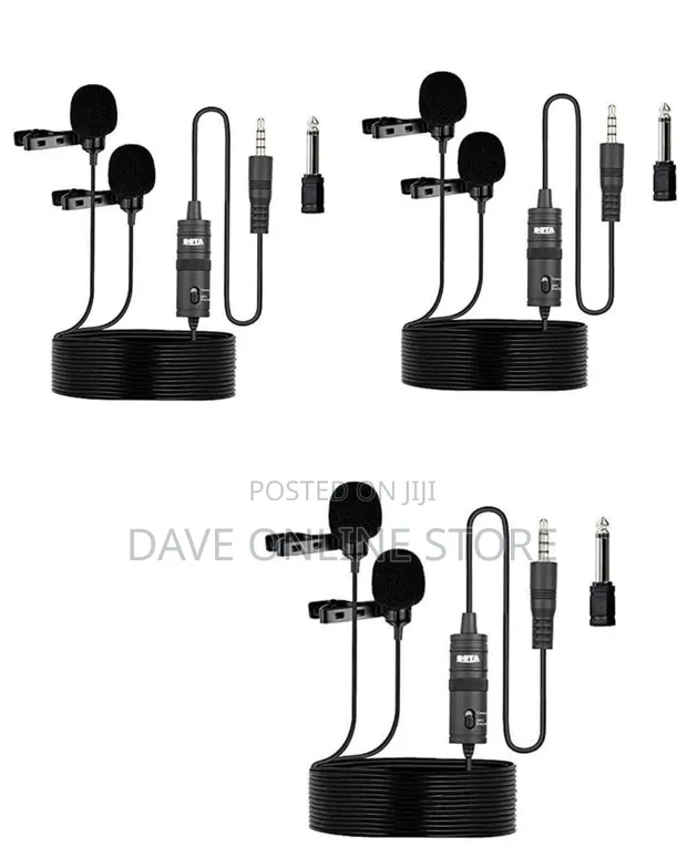 BOYA BY-M1DM Dual Lavalier Microphone - 1