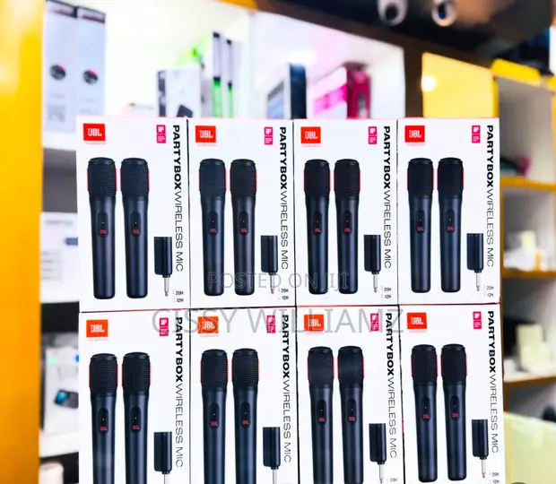 JBL PartyBox Wireless Microphone with Rechargeable Batteries - 1