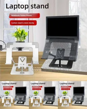 Dual-Functional Ergonomic Laptop & Phone Stand
