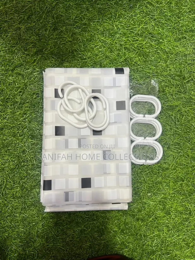 Classic White Shower Curtain - 1