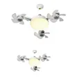 Integrated Multi-Fan LED Ceiling Light Fixture - 2