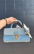 Scarf Handle Wallet Satchel Set - 1