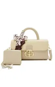 Scarf Handle Wallet Satchel Set - 2