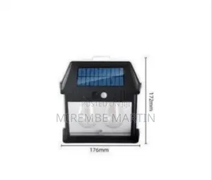 Outdoor Solar Powered Wall Lantern with Edison-Style Bulbs